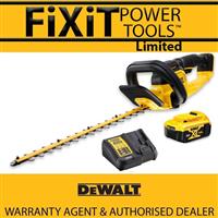 DeWalt DCMHT563P1 18v 55cm Cordless Hedge Trimmer Cutter & 5.0Ah Battery Kit RW