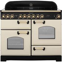 Rangemaster CDL110ECCR/B Classic Deluxe 110cm Electric Range Cooker 6 Burners