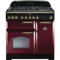 Rangemaster CDL90DFFCY/B Classic Deluxe 90cm Dual Fuel Range Cooker 5 Burners