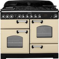 Rangemaster CDL110DFFCR/C Classic Deluxe 109cm Dual Fuel Range Cooker 7 Burners