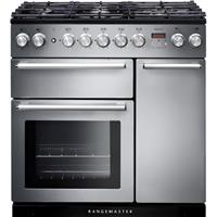 Rangemaster NEX90DFFSS/C Nexus 90cm Dual Fuel Range Cooker 5 Burners Stainless