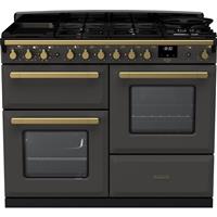 Rangemaster ESDLO110DFPSLT/AB1 Estel Deluxe 109cm Dual Fuel Range Cooker 5 + 2