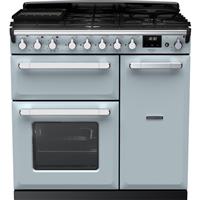 Rangemaster ESDL90DFPMSB/CM1 Estel Deluxe 90cm Dual Fuel Range Cooker 5 Burners