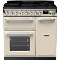 Rangemaster ESDL90DFPPCR/CM1 Estel Deluxe 90cm Dual Fuel Range Cooker 5 Burners