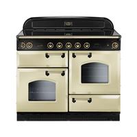 Rangemaster CDL110EICR/B Classic Deluxe 109cm Electric Range Cooker 5 Burners