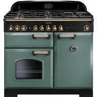Rangemaster CDL100DFFMG/B Classic Deluxe 99cm Dual Fuel Range Cooker 5 Burners