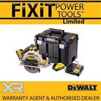 DeWalt DCS573H2T 18v 190mm XR Powerstack High Power Circular Saw 2x 5.0ah Kit RW