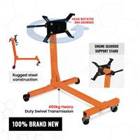 Professional 450kg Swivel Transmission Gearbox Engine Stand Support 1000lbs New