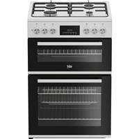 Beko FDD6231W Free Standing Dual Fuel Cooker with Gas hob Hob 60cm White A