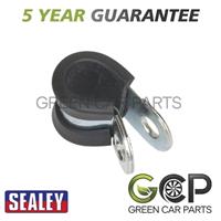 Sealey Rubber Lined P-Clip 10mm Pack of 25 PCJ10