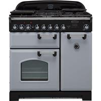 Rangemaster CDL90DFFRP/C Classic Deluxe 90cm Dual Fuel Range Cooker 5 Burners