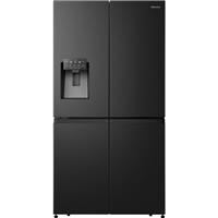 Hisense RQ760N4SBFE PureFlat 91cm Frost Free American Fridge Freezer Black