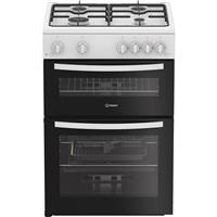 Indesit IDG6GW Gas Cooker 60cm Free Standing White A+/A New