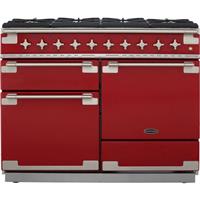 Rangemaster ELS110DFFRD Elise 109cm Dual Fuel Range Cooker 6 Burners Cherry Red
