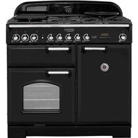 Rangemaster CDL100DFFBL/C Classic Deluxe 99cm Dual Fuel Range Cooker 5 Burners