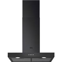 AEG DBX3651R Built In 60cm 3 Speeds Chimney Cooker Hood Black C Rated