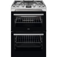 AEG CGX6130ACM Gas Cooker with Gas Hob 60cm Free Standing Stainless Steel A New
