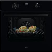 AEG OU5AB20CK SurroundCook Built In 59cm Electric Single Oven Black Gloss A