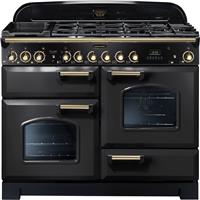 Rangemaster CDL110DFFCB/B Classic Deluxe 109cm Dual Fuel Range Cooker 5 Burners