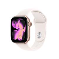 Apple Series 11 42 mm Waterproof Smart Watch GPS (2025) Light Blush Sport Band