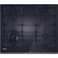 Haier HAVG6BF4TBPB Series 4 Built In 60cm 4 Burners Black Glass Gas Hob