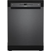 Hotpoint H8F HP51BS UK Full Size Dishwasher Black Steel B Rated