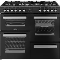 Belling 444411799 Cookcentre 100DF 100cm Dual Fuel Range Cooker 7 Burners Black
