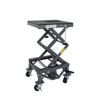 SwitZer Bike Lift Scissor 300lb Motorbike ATV Hydraulic Motorcycle With 4 Wheel