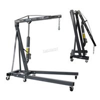 SwitZer Engine Crane 2 Ton Tonne Folding Stand Hoist lift Jack Hydraulic Grey