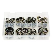 91Pcs Assorted Box of Bonded Seal Washers Dowty Washers BSP (1/8 - 1" BSP)
