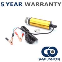 12V FUEL WATER DIESEL TRANSFER PUMP/FILTER SUBMERSIBLE PORTABLE CLIP ON BATTERY