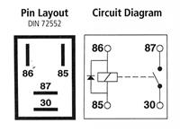 Micro Relay 4 PIN 12v 40a + Diode Normally Open Mini 40 amp CAR VAN MARINE MRY3