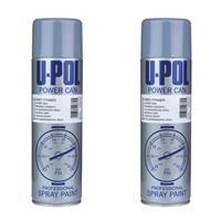 2 x U-Pol Grey Primer High Build Spray Power Can Paint Can Aerosol Car 500ml