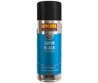 Hycote Satin Black Spray Paint Aerosol Auto Car Multi-Purpose Preparation 400ml