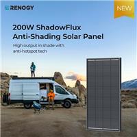 Renogy 200W ShadowFlux Anti-Shading N-Type Solar Panel for Campervan, Shed, Boat