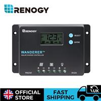 Renogy 10A Solar Battery Charge Controller PWM Wanderer Regulator LCD Display