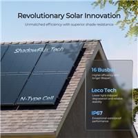 Renogy Solar Panel 120W ShadowFlux Anti-Shading for Van RV Marine Motorhome Camp