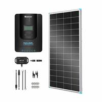 Renogy 200W 12V/24V Monocrystalline Solar Premium Kit w/Rover 20A Charger Contro