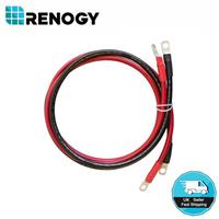 Renogy Red+Black 1.5M 25mm One Pair Inverter Cable to Battery for 3/8 IN Lugs