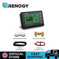 Renogy 500A Battery Monitor Shunt LCD Display Capacity Voltage Meter AGM GEL Li