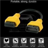 OBD2 16PIN Male To Female Extension Cable Diagnostic Connector Adapter 30cm CAR