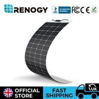 Renogy 200W Flexible Mono Solar Panel 12V RV Rooftop Camping Light Thin