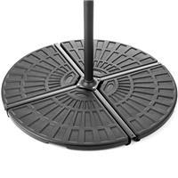 Parasol Base Overhanging Concrete Filled Banana Cantilever Stand 50kg Christow