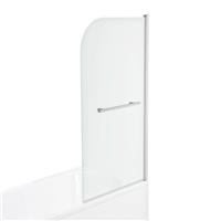 iBathUK Shower Screen Pivot Thick Glass Reversible Door Panel Towel Rail-1000mm