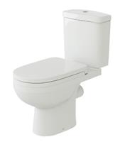 Bathroom Toilet Pan Close Coupled Seat Cistern Modern White Ceramic WC