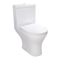 Bathroom Toilet Pan Soft Close Ceramic Cistern Seat Modern White Ceramic WC