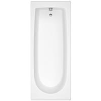 Bathroom Bath Standard Single Ended Round Tub White 1500 x 700 Bathtub Acrylic