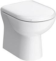 Bathroom Toilet Back to Wall BTW Pan Soft Close Seat D Shaped 550mm White WC