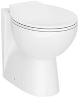 VeeBath Essentials Bathroom Round Back to wall BTW WC Toilet Pan SC Seat Compact