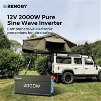 Renogy 2000W 12V Solar Inverter Pure Sine Wave Power 240V W/ UK Socket UPS